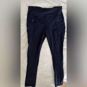 Lululemon navy leggings, size 10, pre-owned